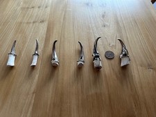 3 Pairs, Muntjac Antlers, Young/Medium/And Old
