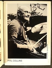 Phil Collins signed 5x7