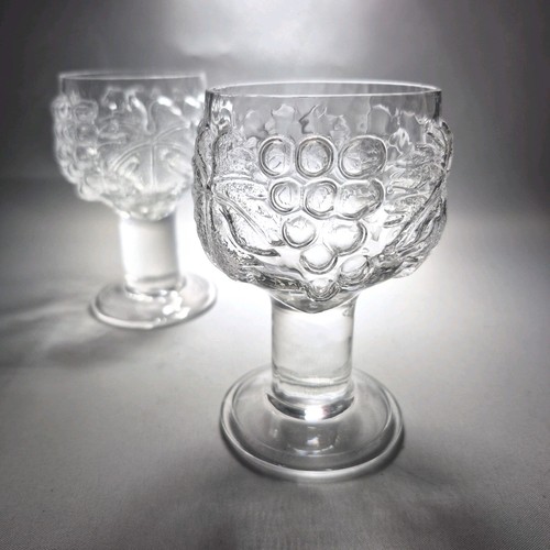 Vintage clear pressed - 2x,