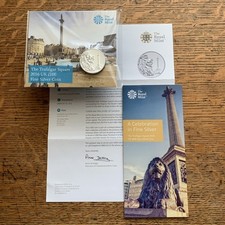 The Trafalgar Square 2016 UK £100 Fine Silver Coin * BU * Royal Mint * Very Rare