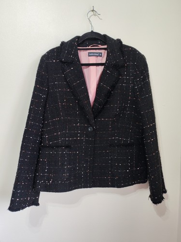 Reflections black tweed