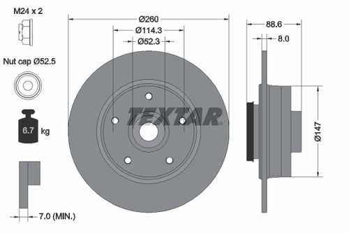 Brake disc for - brake,