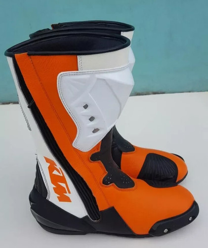 Ktm racing motorcycle - motorcycle, boots