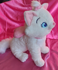 Disney Store Official Aristocats Marie plush toy. 12" high. Soft white kitten