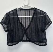 Y2k Next Black Mesh Sheer