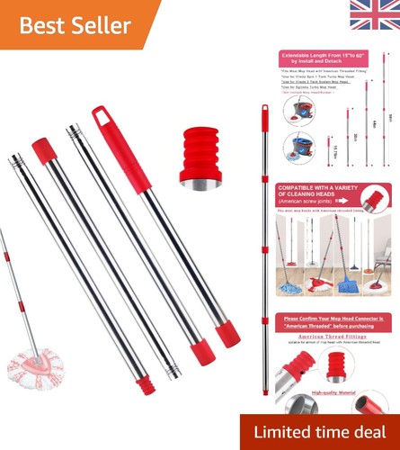 Adjustable stainless steel mop - adjustable,