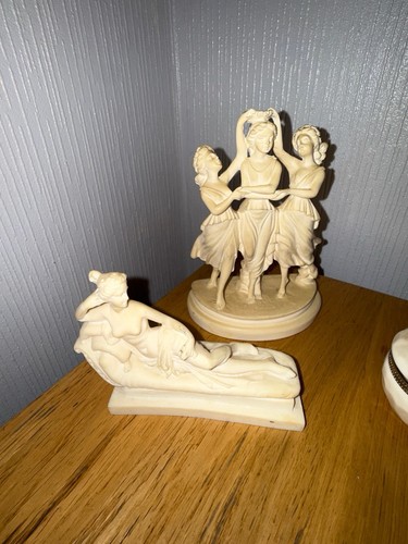 Pair vintage greek alabaster - vintage,