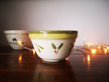 Mason Cash Holly Misteltoe Christmas Pudding Bowl