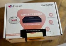 Manhattan SX Freesat HD Satellite TV Box in unopened box.