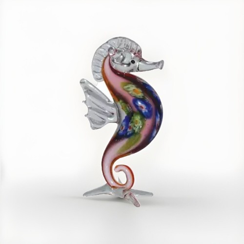 Glass figurine seahorse - figurine,