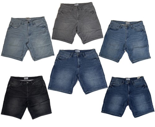 Men denim shorts - slim, fit