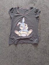WOMENS THUMPER PYJAMAS SIZE  12-14 FLEECE BOTTOMS AND COTTON T SHIRT.