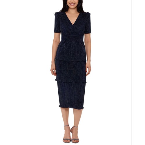 Xscape blue cocktail dress - blue,