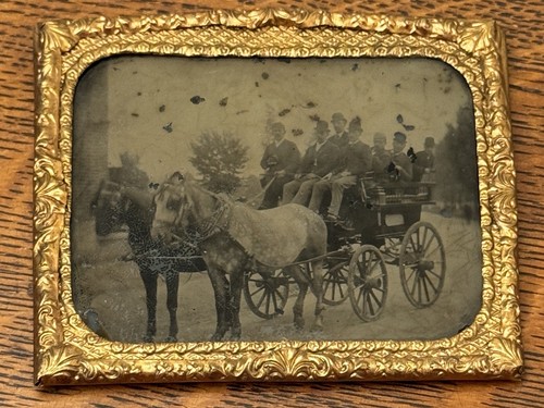 6th plate ambrotype - plate, group