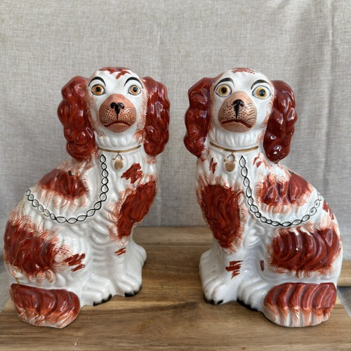Antique staffordshire spaniel - antique,
