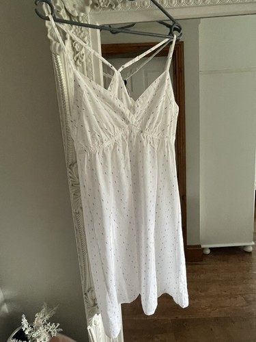 White cotton nightdress - white,