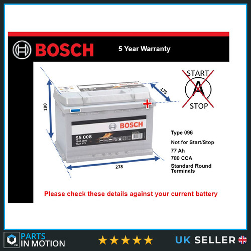 Battery fits porsche boxster - porsche,