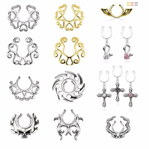 Fake piercing clip nipple - piercing,