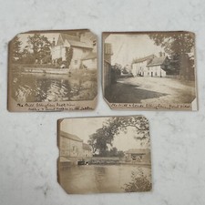 Ellingham Water Mill & House Antique Photographs c1905 Norfolk x3 Black White