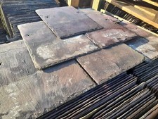 Reclaimed Batch of 13" x 10" Welsh Penrhyn Purple Roofing Slate (per 100)