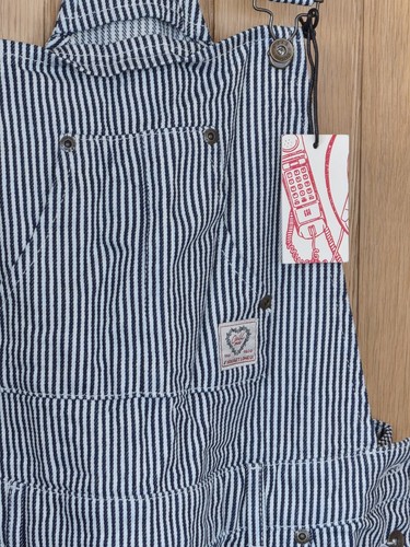Hickory stripe denim - hickory,