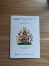 Royal Wedding programme Prince