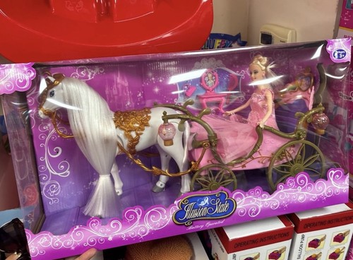 Princess doll white horse - princess,