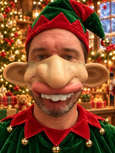 Funny half face big - funny,