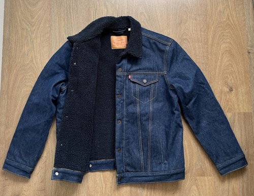 Levis sherpa denim jacket - denim,