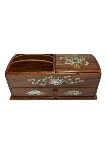 Handmade rosewood office box - handmade,
