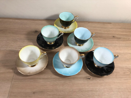 Cups saucers by queen - 6,