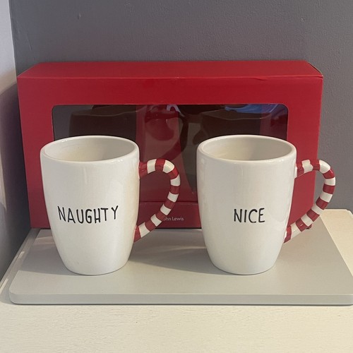 John lewis christmas mugs - mugs, x2