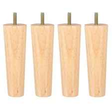 4 Pcs Solid Wood Tapered