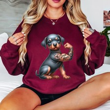 Love Mom Doberman Puppy Dog