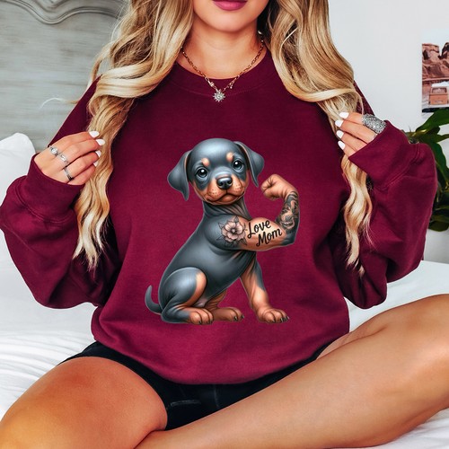 Love mom doberman - love, dog