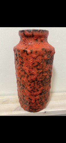 Scheurich pottery vase red - scheurich,