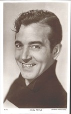 JOHN PAYNE, Actor - Vintage POSTCARD