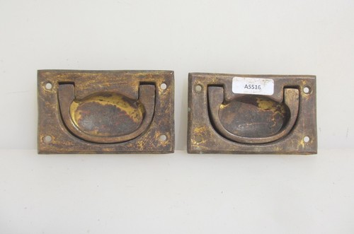 Victorian brass drawer handles - drawer,