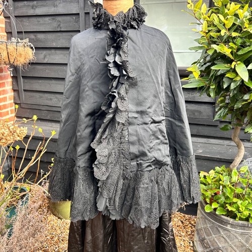 Antique victorian cape - ed, lace