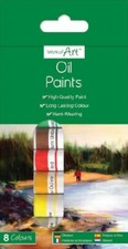OIL COLOUR PAINTS - 8 TUBES  COLOURS - ART - ARTIST school college work