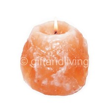 Himalayan Salt Candle Holder - Natural shape tea light holder crystal