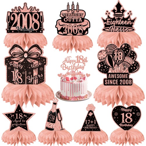 18th birthday party table - 18th,