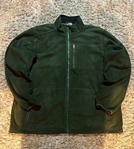 Bean green full zip fleece - green,