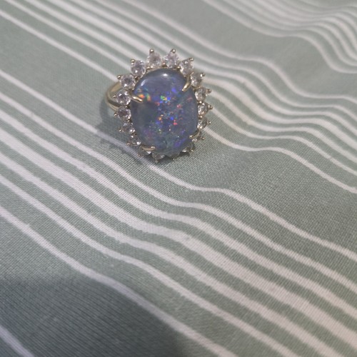 Australian boulder opal - opal, 9k