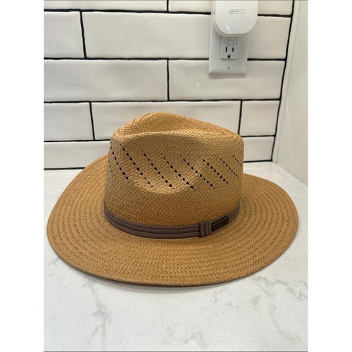 Amiani brown woven paper straw - brown,