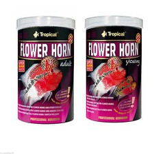 TROPICAL FLOWER HORN ADULTS & YOUNG CICHLID FISH FOOD AQUARIUM FLOWER HORN FOOD