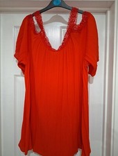 Matalan Red Summer Long Top, Size M, Worn Once