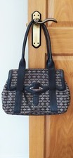 Radley brown jacquard and leather handbag