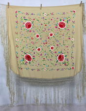 Vintage silk hand embroidered - silk,