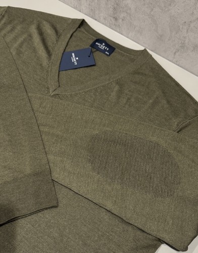 Hackett men olive green merino - hackett,